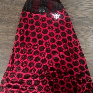 Elegant Red and Black Women's Tank Top